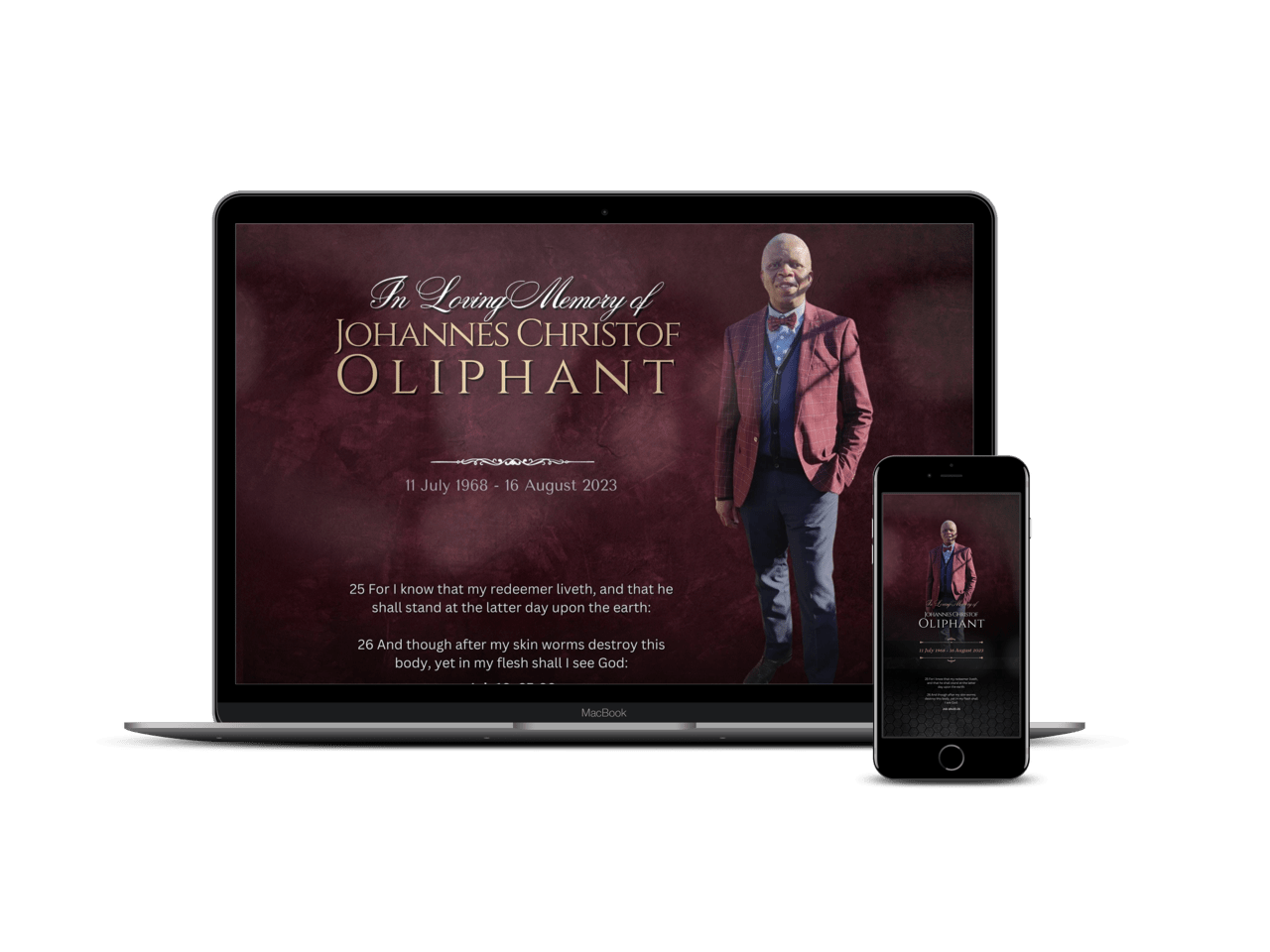 Virtual Memorials for loved ones - online virtual memorial pages - evntwall